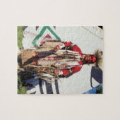 Indianeramerikaner in traditionellen Kleidungsstüc Puzzle (Horizontal)