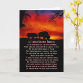 Indianeramerikaner Inspiriert Buffalo Summer Solst Karte (Gelbe Blume)