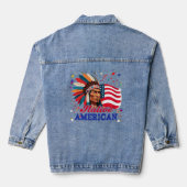 Indianeramerikaner Jeansjacke (Rückseite)