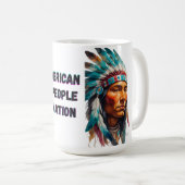 Indianeramerikaner Kaffeetasse (VorderseiteRechts)