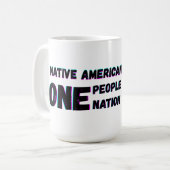 Indianeramerikaner Kaffeetasse (Vorderseite Links)