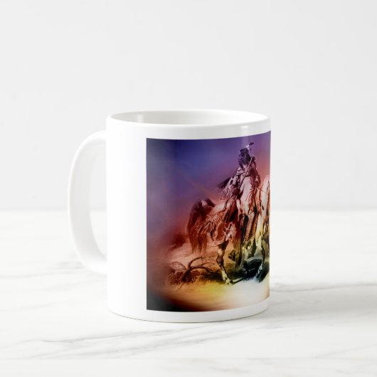 Indianeramerikaner Kaffeetasse (Vorderseite Links)