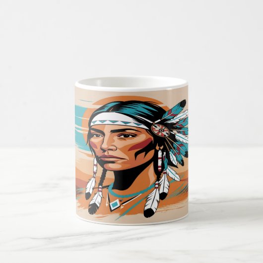 Indianeramerikaner Kaffeetasse (Mittel)