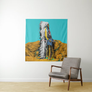 Indianeramerikaner Lakota Sioux Tapestry Wandteppich