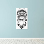 Indianeramerikaner Leinwanddruck (Insitu (Holzboden))