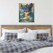 Indianeramerikaner Leinwanddruck (Insitu (Schlafzimmer))