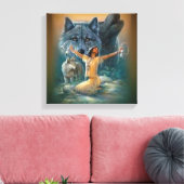 Indianeramerikaner Leinwanddruck (Insitu (Wohnzimmer))