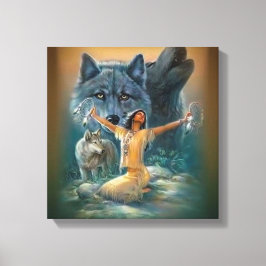 Indianeramerikaner Leinwanddruck