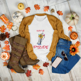 Indianeramerikaner noch hier Ayasha Cartoon Grau T-Shirt