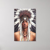 Indianeramerikaner Ojibwe Canvas Print Leinwanddruck (Vorderseite)