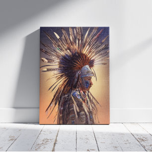 Indianeramerikaner Ojibwe Canvas Print Leinwanddruck