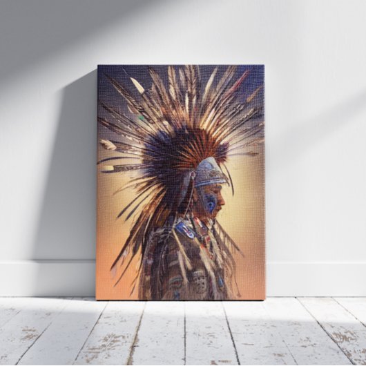 Indianeramerikaner Ojibwe Canvas Print Leinwanddruck