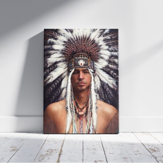 Indianeramerikaner Ojibwe Canvas Print Leinwanddruck