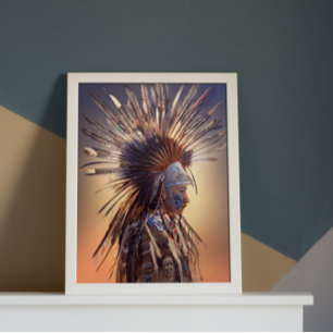 Indianeramerikaner Ojibwe Poster