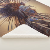 Indianeramerikaner Ojibwe Sherpa Blanket Sherpadecke (3/4)