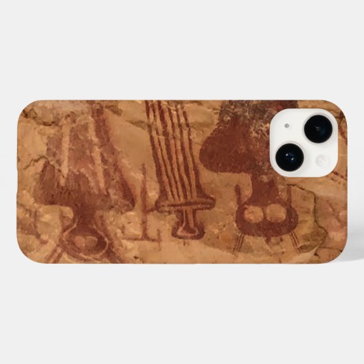 Indianeramerikaner Petroglyph Rock Art Utah Case-Mate iPhone Hülle (Rückseite (Horizontal))