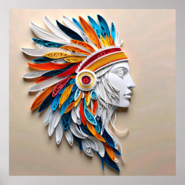 Indianeramerikaner Poster