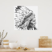 Indianeramerikaner Poster (Küche)