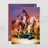 Indianeramerikaner Postkarte (Vorne/Hinten)