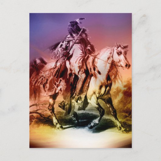 Indianeramerikaner Postkarte (Vorderseite)