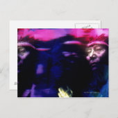 Indianeramerikaner Postkarte (Vorne/Hinten)