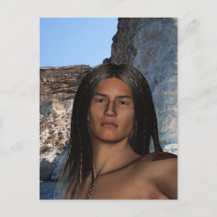 Indianeramerikaner Postkarte
