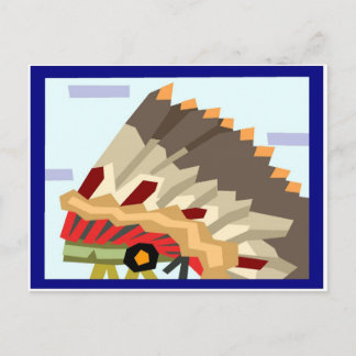 Indianeramerikaner Postkarte