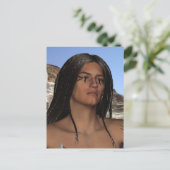 Indianeramerikaner Postkarte (Stehend Vorderseite)
