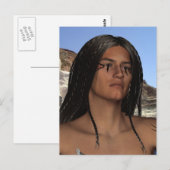 Indianeramerikaner Postkarte (Vorne/Hinten)