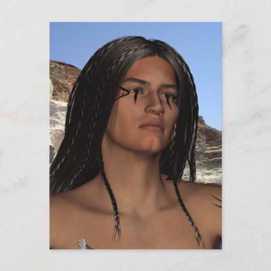 Indianeramerikaner Postkarte (Vorderseite)