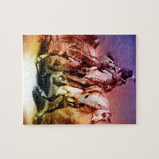 Indianeramerikaner Puzzle (Horizontal)