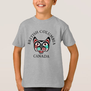 Indianeramerikaner Red Black Green Haida Art Kitty T-Shirt