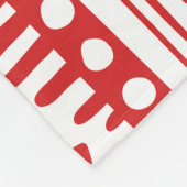 Indianeramerikaner: Red Ink Doodle. Fleecedecke (Ecke)
