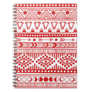 Indianeramerikaner: Red Ink Doodle. Notizblock