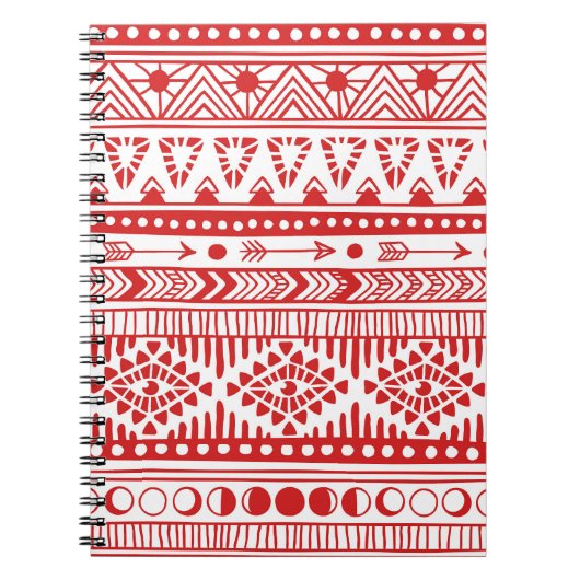 Indianeramerikaner: Red Ink Doodle. Notizblock (Vorderseite)