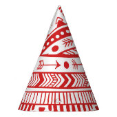 Indianeramerikaner: Red Ink Doodle. Partyhütchen (Links)