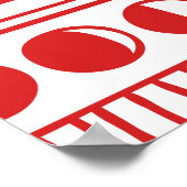 Indianeramerikaner: Red Ink Doodle. Poster (Ecke)