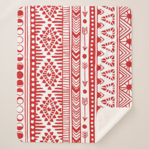 Indianeramerikaner: Red Ink Doodle. Sherpadecke