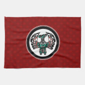 Indianeramerikaner Rosa Haida Thunderbird Geschirrtuch (Horizontal)