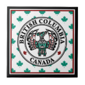 Indianeramerikaner Roter Haida Art Thunderbird Fliese (Vorderseite)