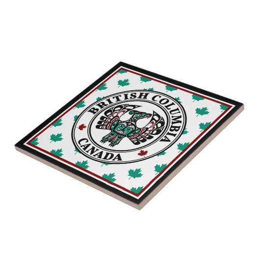 Indianeramerikaner Roter Haida Art Thunderbird Fliese (Seite)