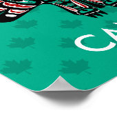 Indianeramerikaner Roter Haida Art Thunderbird Poster (Ecke)