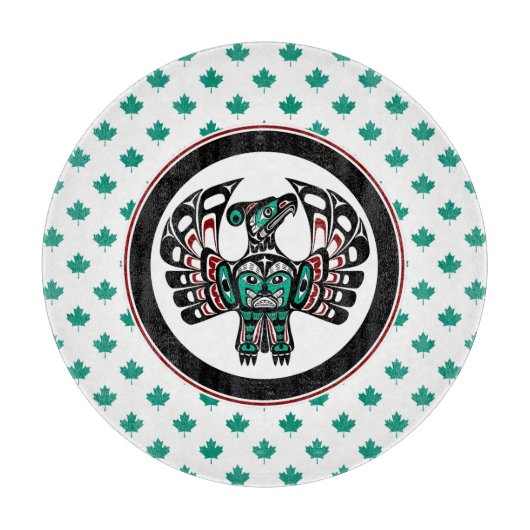 Indianeramerikaner Roter Haida Art Thunderbird Schneidebrett (Vorderseite)