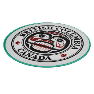 Indianeramerikaner Roter Haida Art Wealth Schädel Schneidebrett