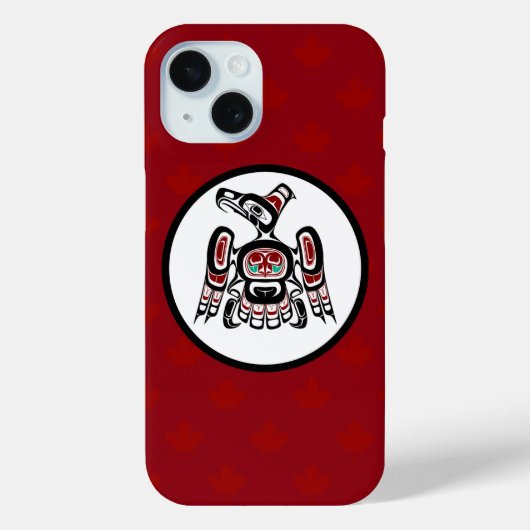 Indianeramerikaner Roter Kaigani Thunderbird Case-Mate iPhone Hülle (Rückseite)