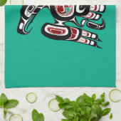 Indianeramerikaner Roter Kaigani Thunderbird Geschirrtuch (Gefaltet)