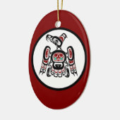 Indianeramerikaner Roter Kaigani Thunderbird Keramik Ornament (Links)