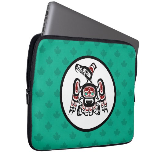 Indianeramerikaner Roter Kaigani Thunderbird Laptopschutzhülle (Vorne Rechts)