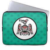 Indianeramerikaner Roter Kaigani Thunderbird Laptopschutzhülle (Vorderseite)