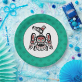 Indianeramerikaner Roter Kaigani Thunderbird Pappteller (Party)